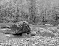 Boulder and River Stones, Wild River Maine, 2008